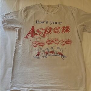 Mother Denim The Rowdy Tee How’s Your Aspen Size Small